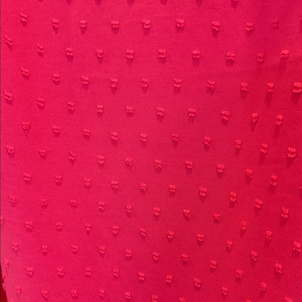 THML Hot Pink Asymmetrical Ruffle Sleeve Dress - Picture 3 of 6